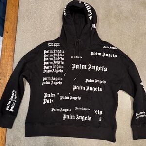 Palm Angels Black Hoodie Sweater size L